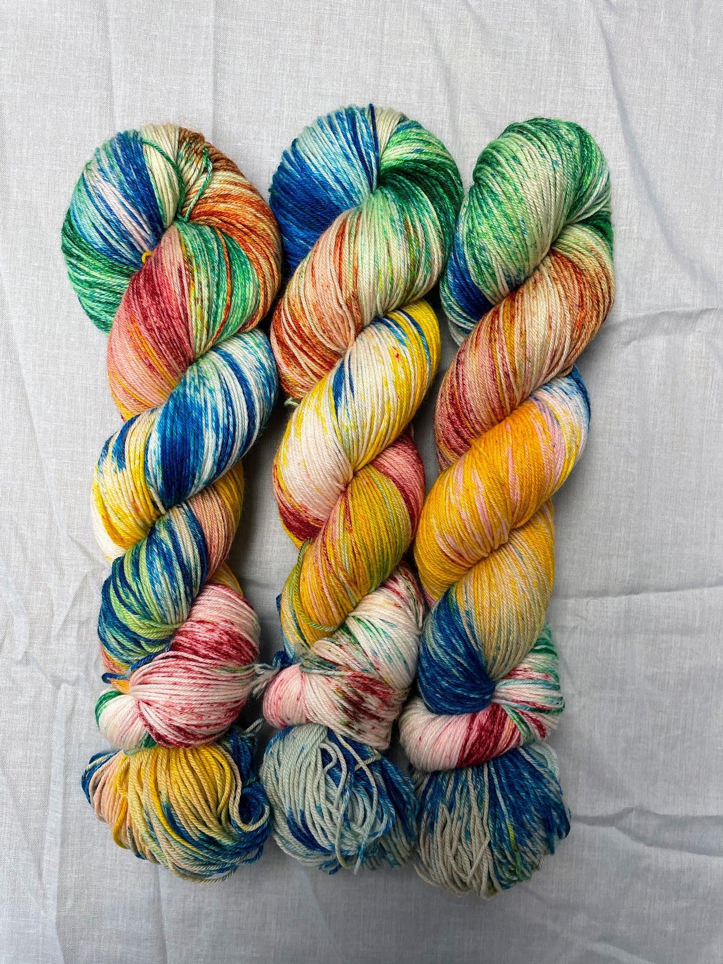 100g Super Rainbow Sprinkles - Hand-dyed Yarn