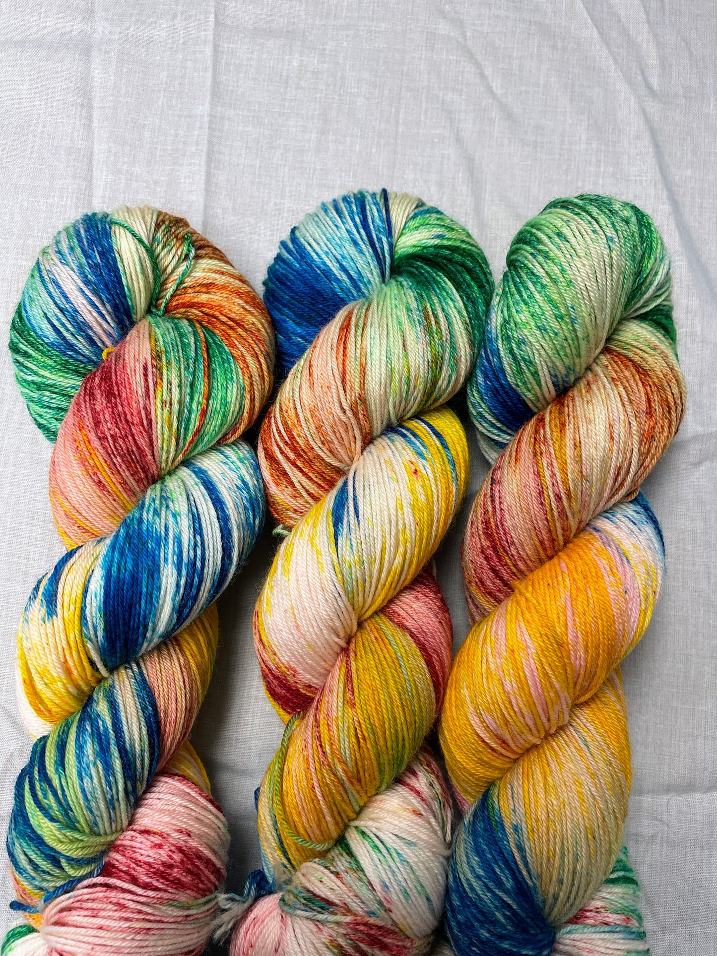 100g Super Rainbow Sprinkles - Hand-dyed Yarn