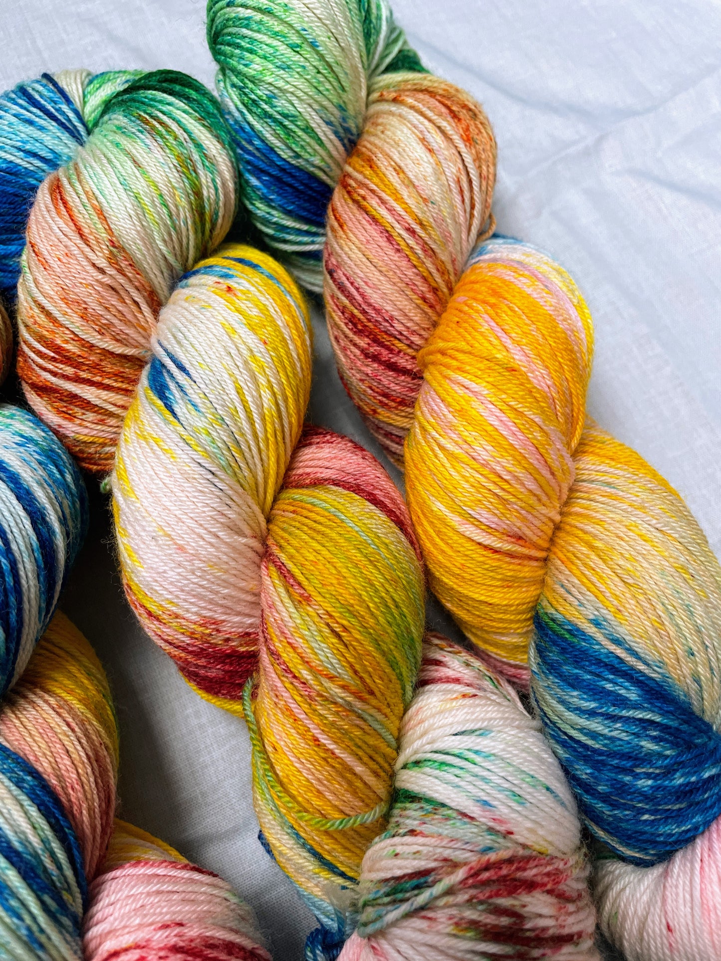 100g Super Rainbow Sprinkles - Hand-dyed Yarn