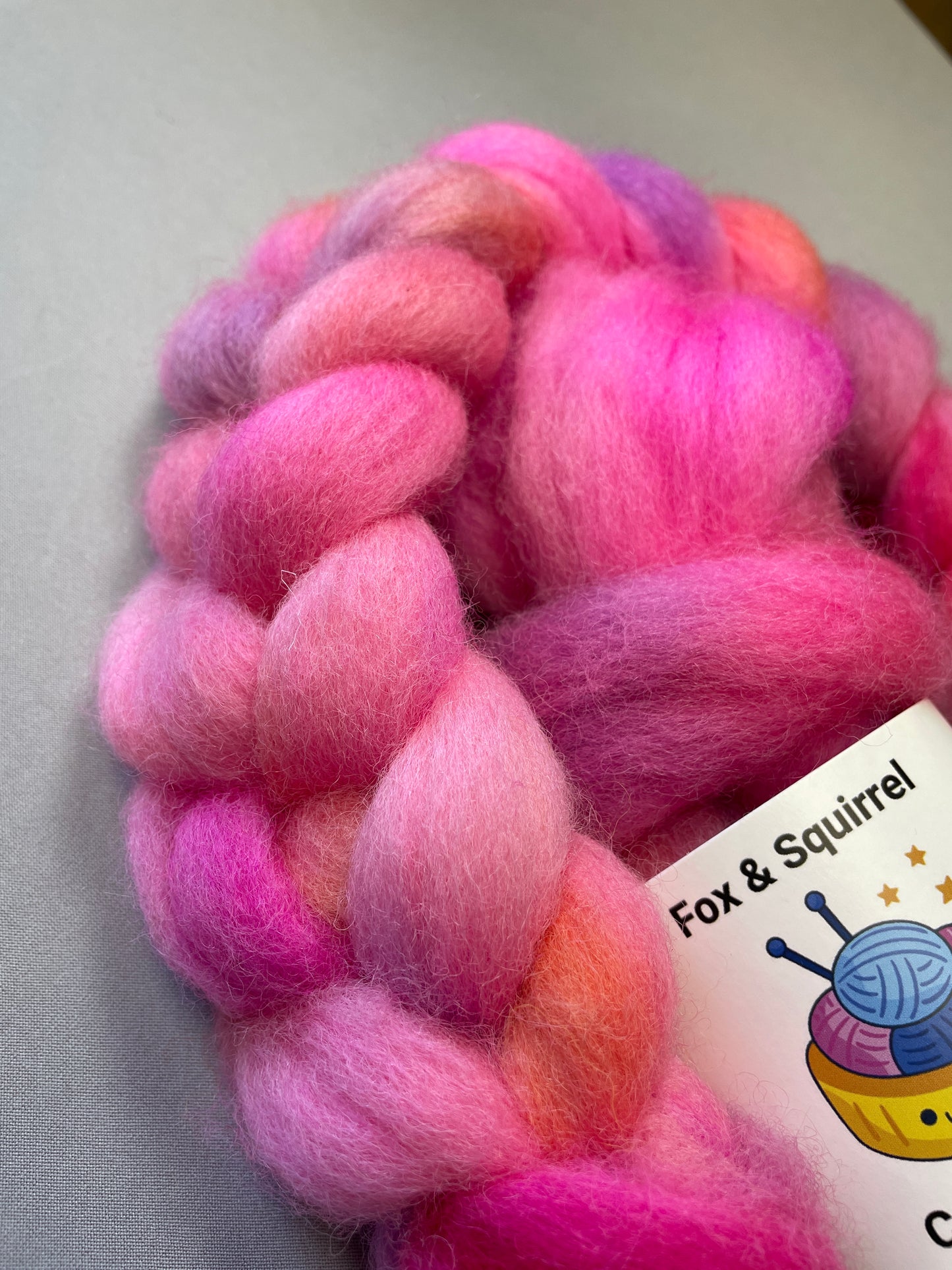 Corriedale - Love Hearts 100g Fibre Roving
