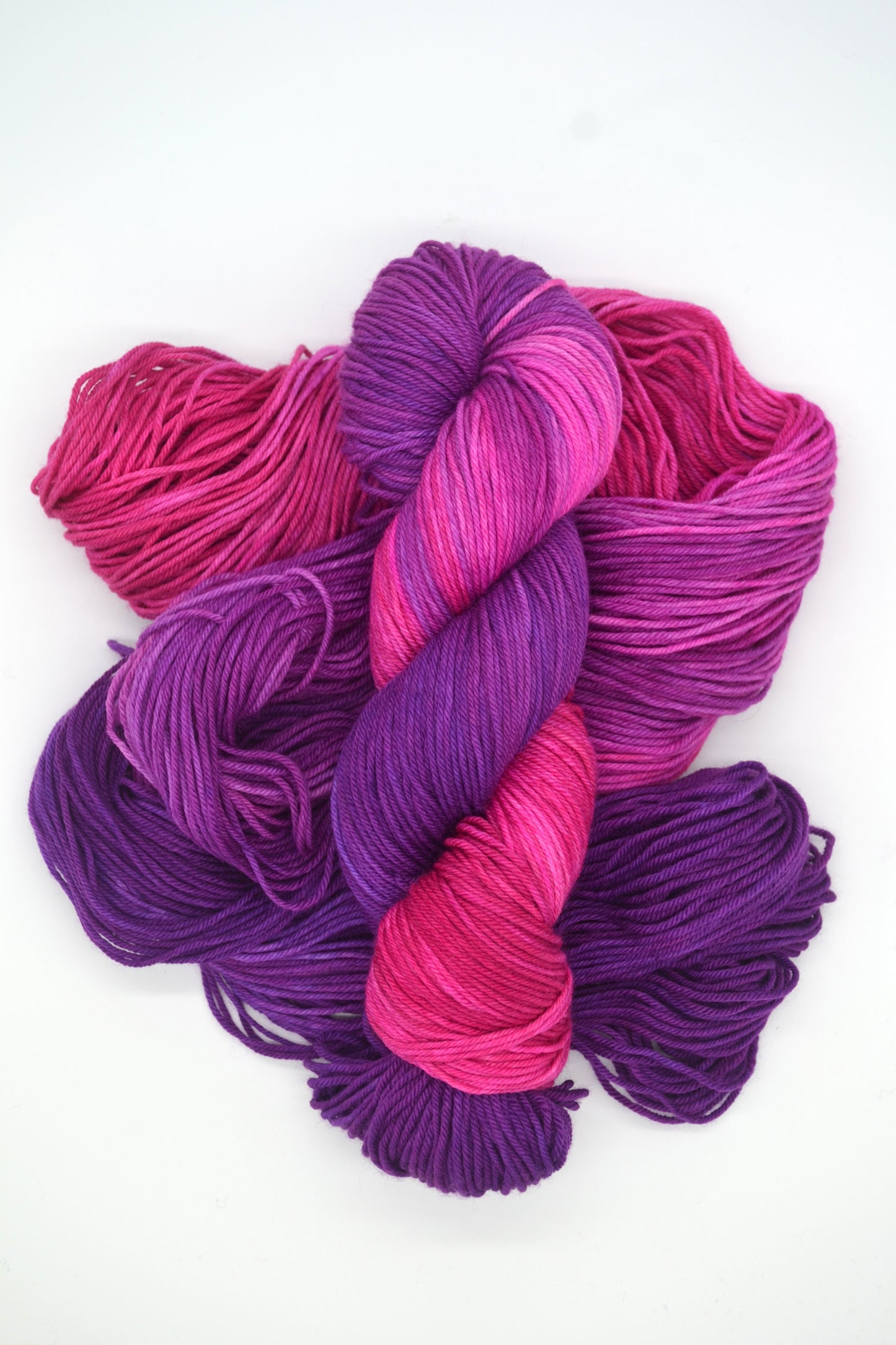 100g DK Fuchsia Hand-dyed Yarn