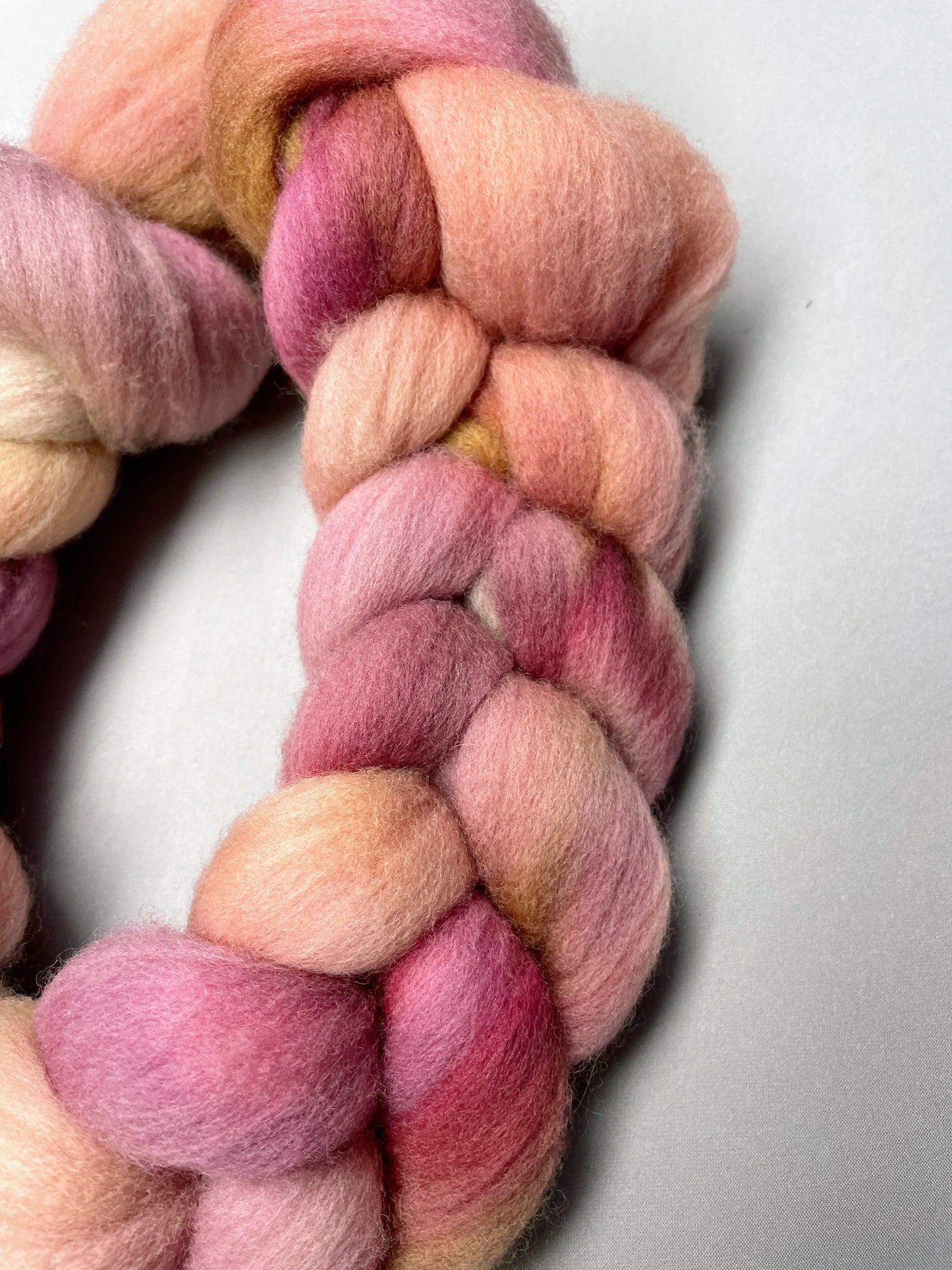 Polwarth - Dusty Rose 100g Fibre Roving