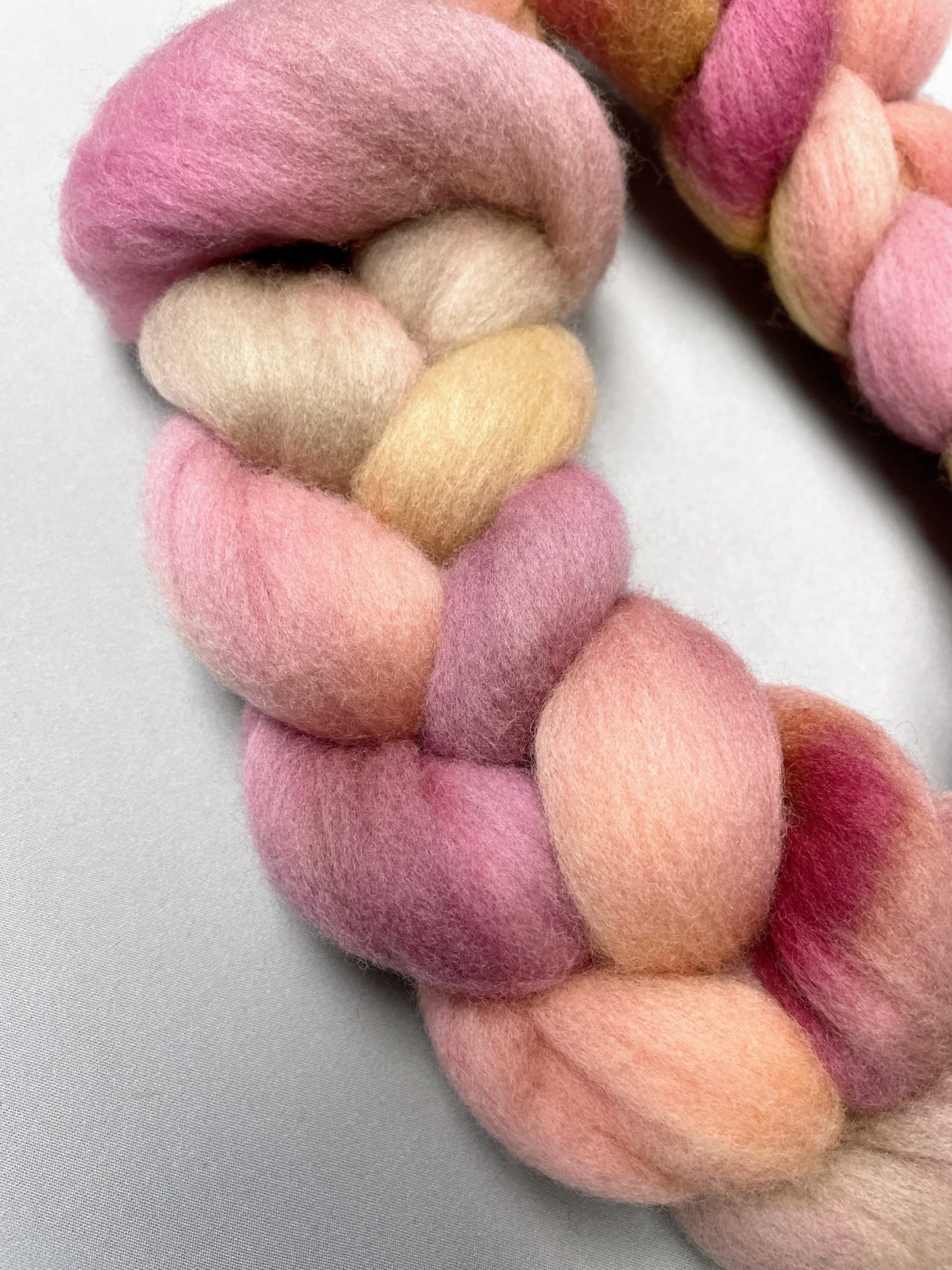 Polwarth - Dusty Rose 100g Fibre Roving