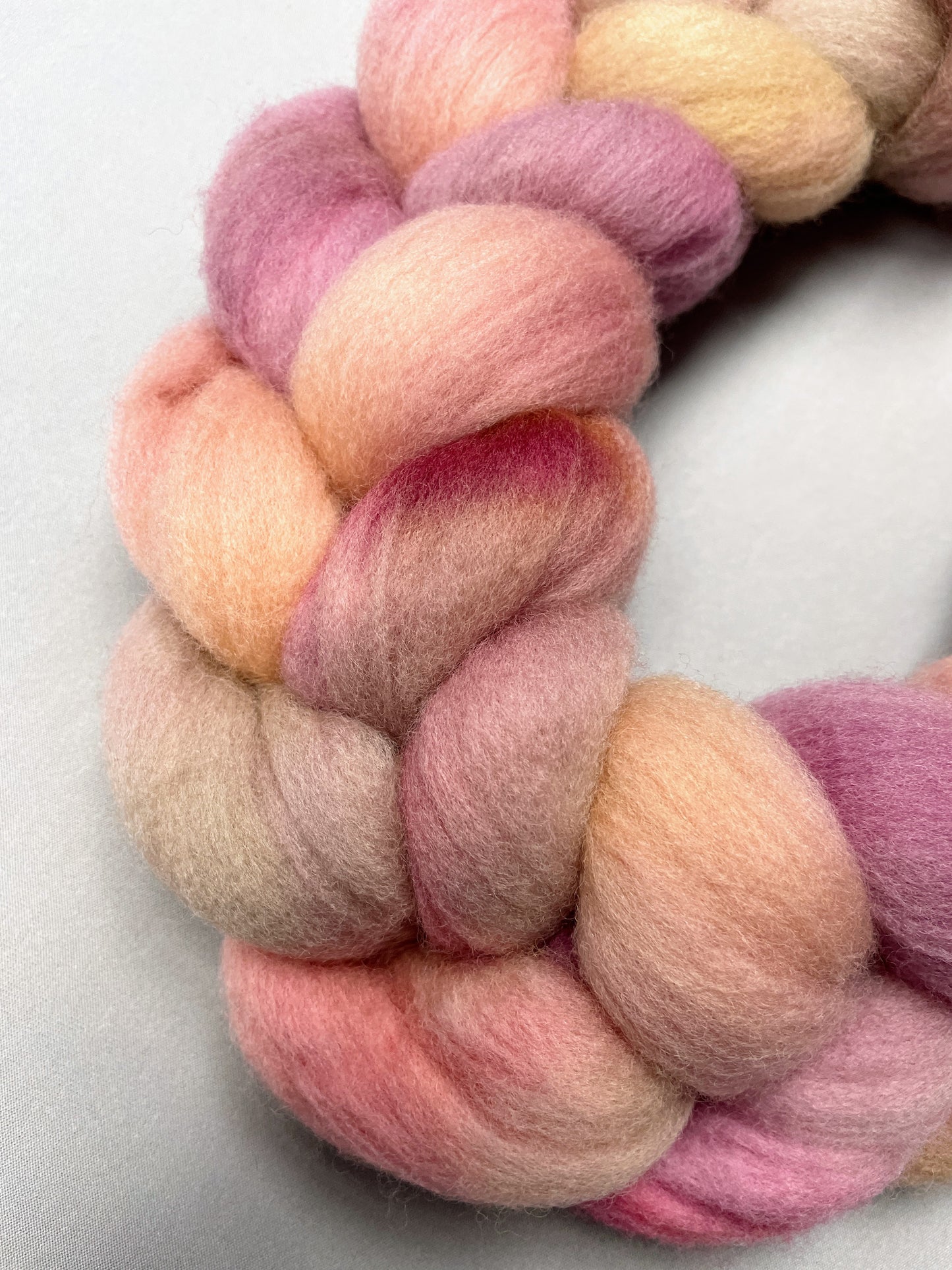 Polwarth - Dusty Rose 100g Fibre Roving