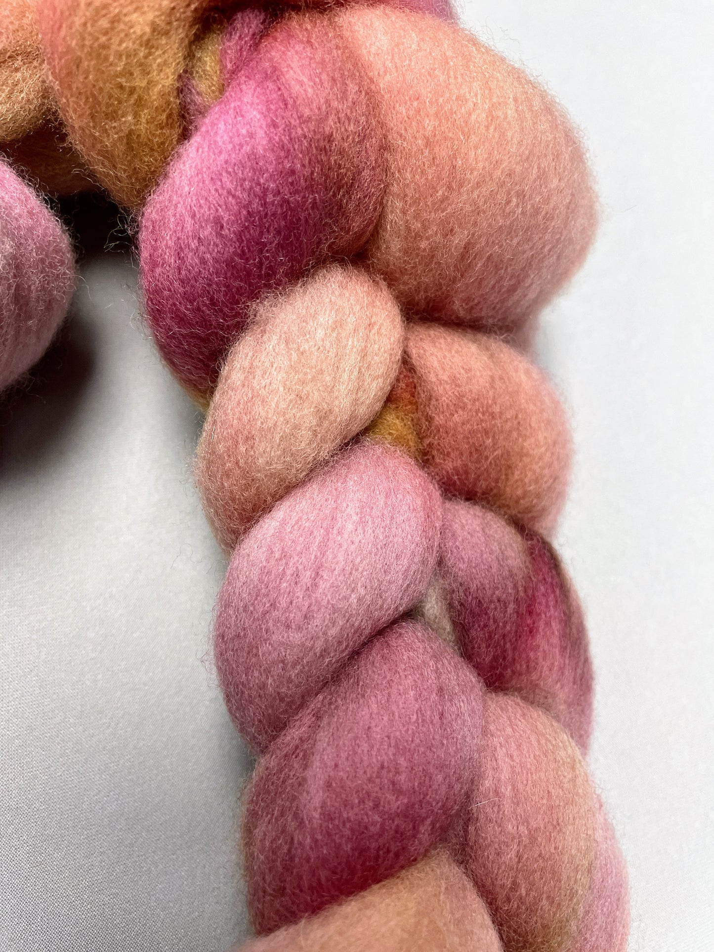 Polwarth - Dusty Rose 100g Fibre Roving