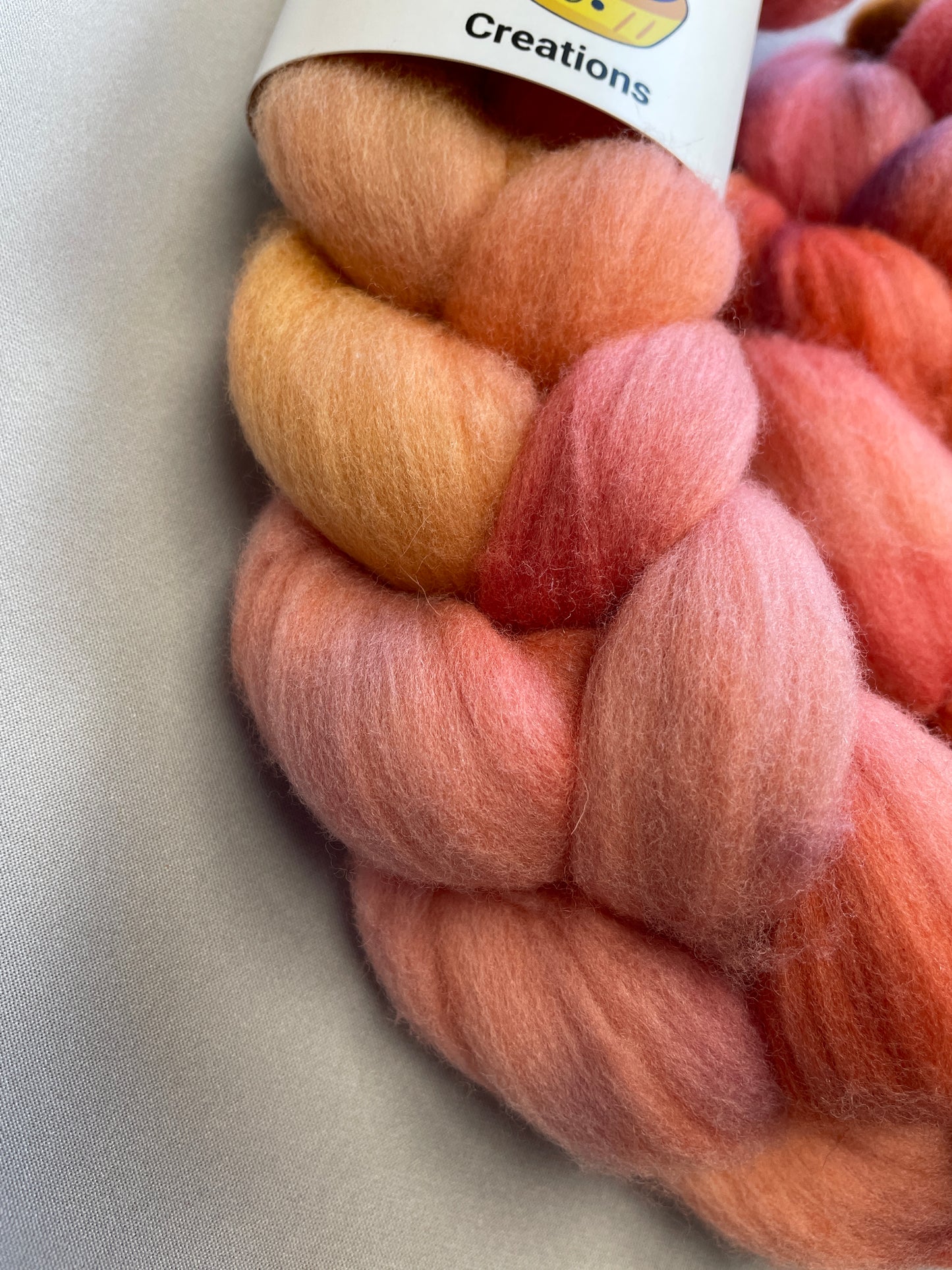 Rambouillet - Summer Berries 100g Fibre Roving