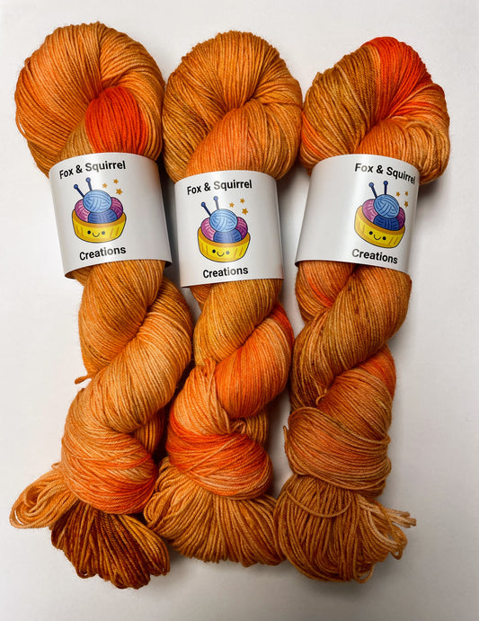 100g Apricots - Hand-dyed Yarn
