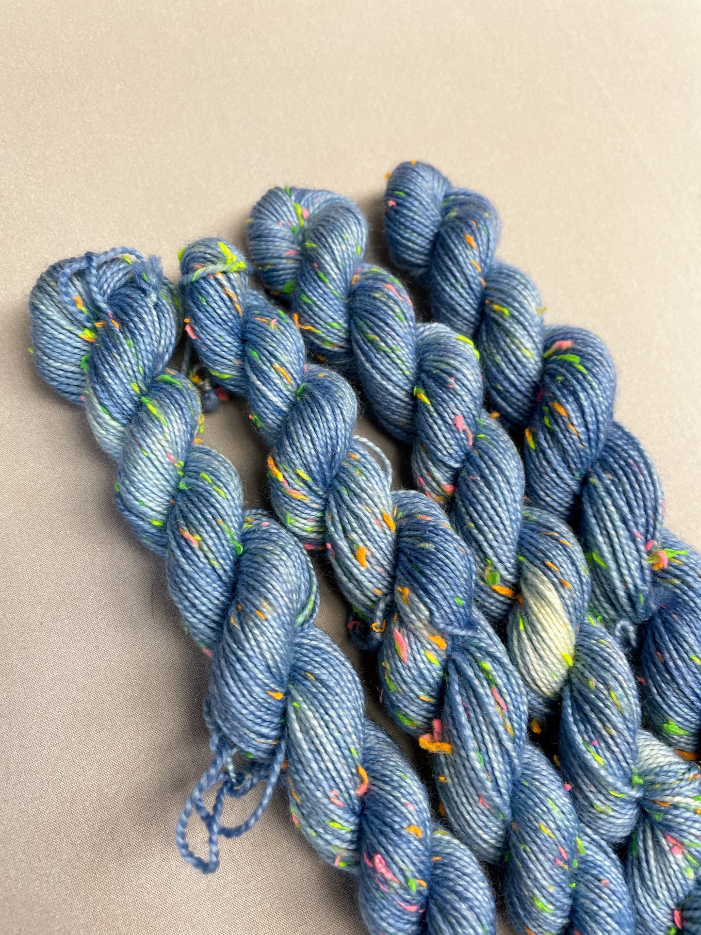 20g Baby Blue (semi-solid) - Hand-dyed Yarn