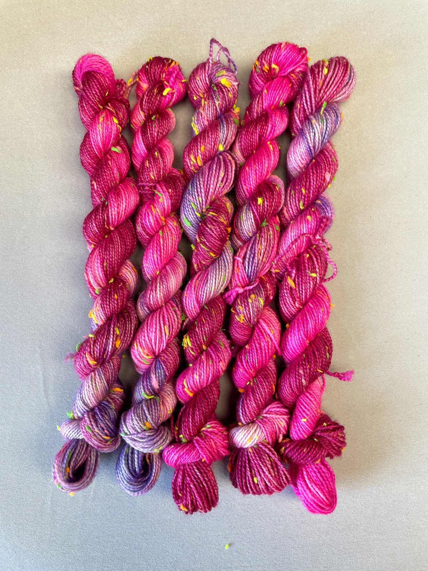 20g Pink Medley - Hand-dyed Yarn