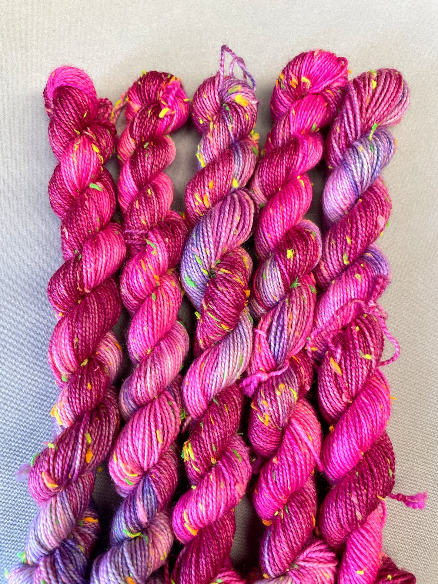 20g Pink Medley - Hand-dyed Yarn