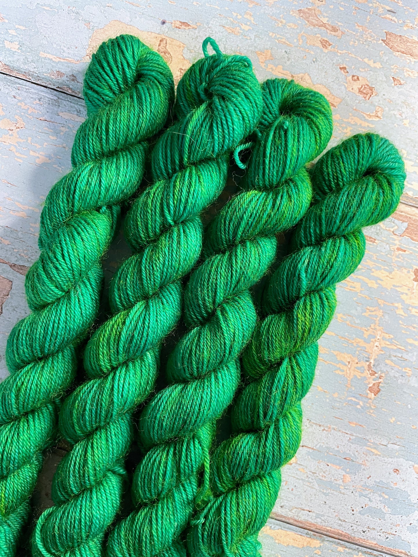 20g Emerald (semi-solid) - Hand-dyed Yarn