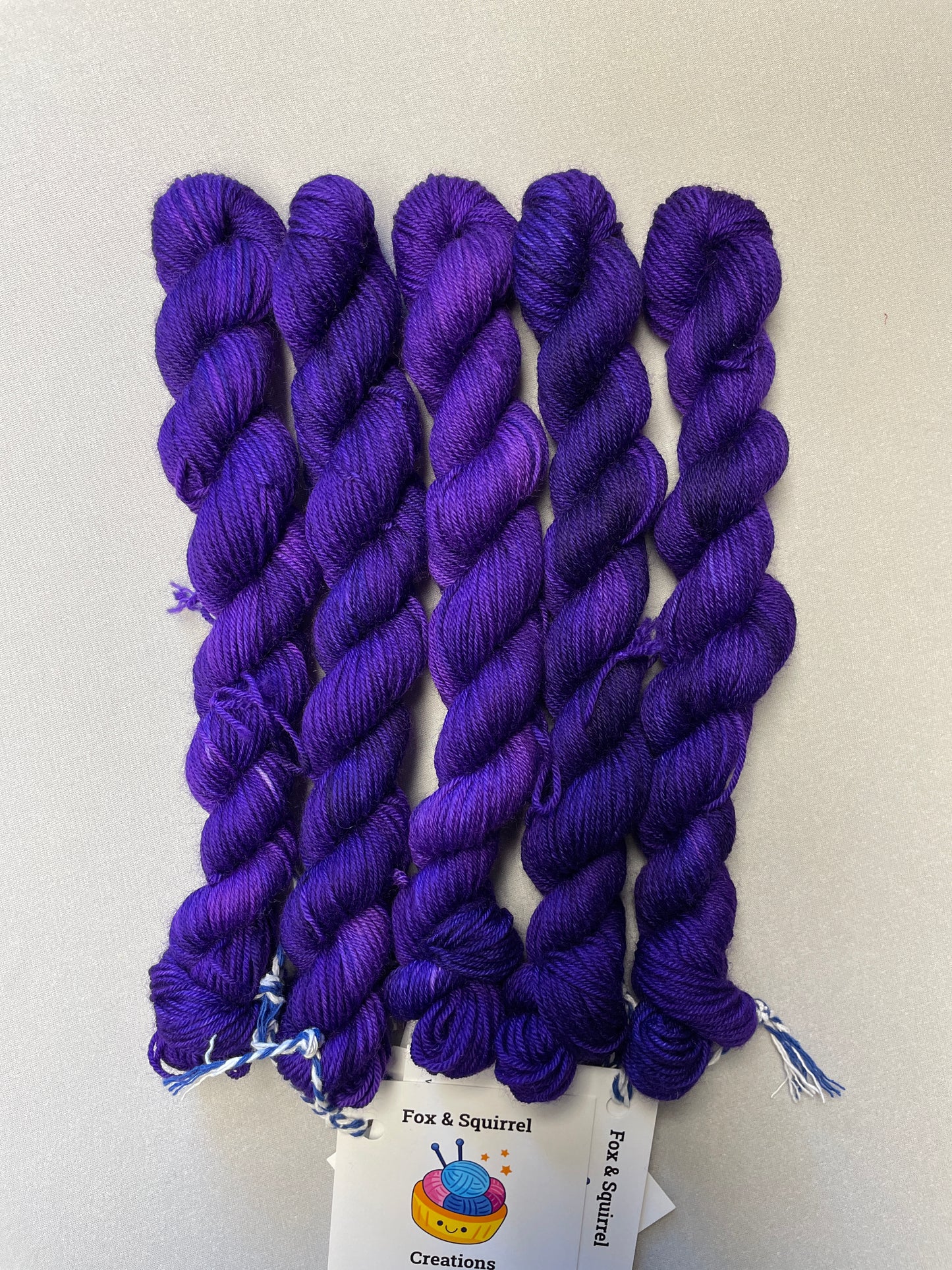 20g Purple (semi-solid) - Hand-dyed Yarn
