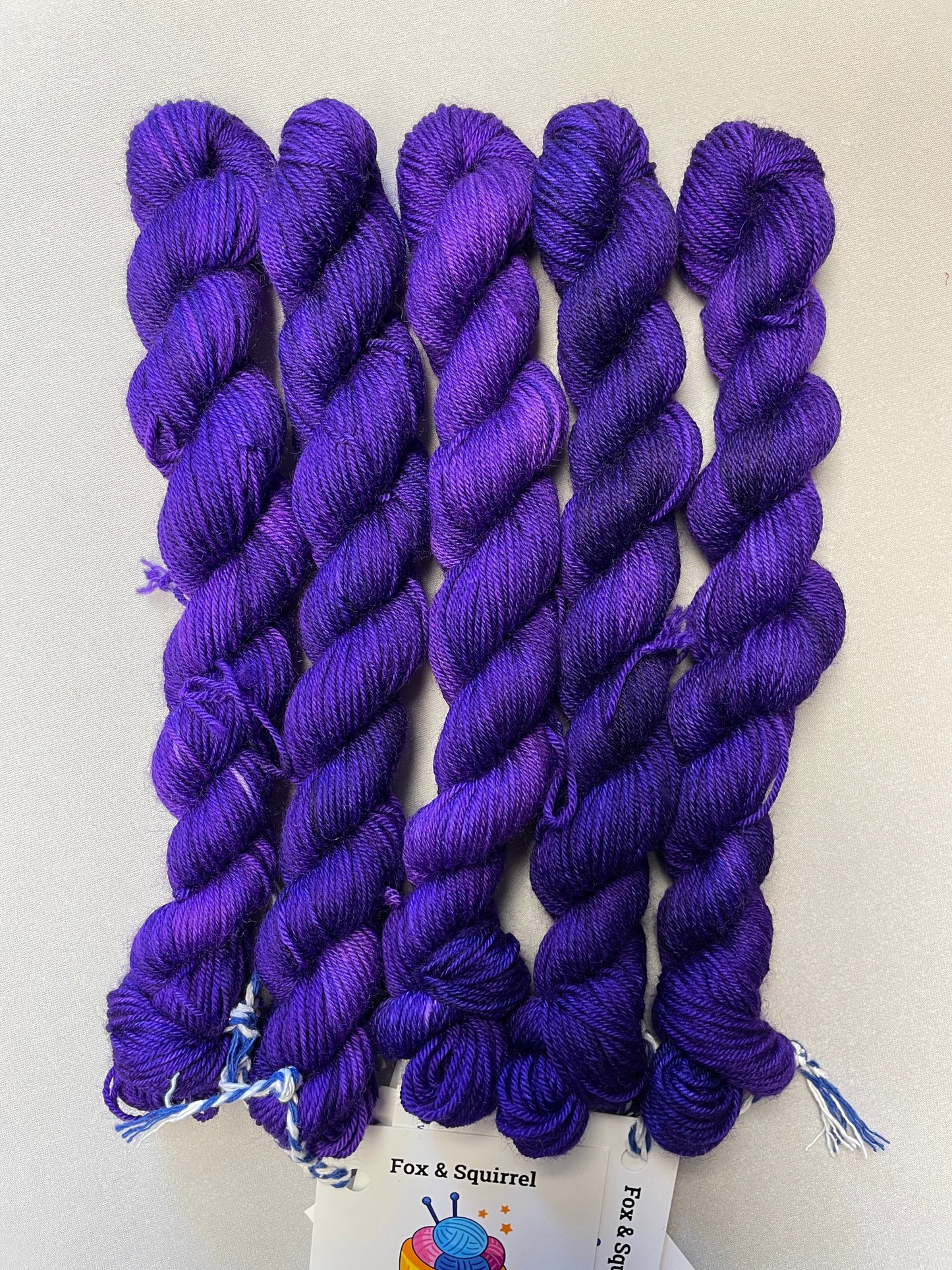 20g Purple (semi-solid) - Hand-dyed Yarn