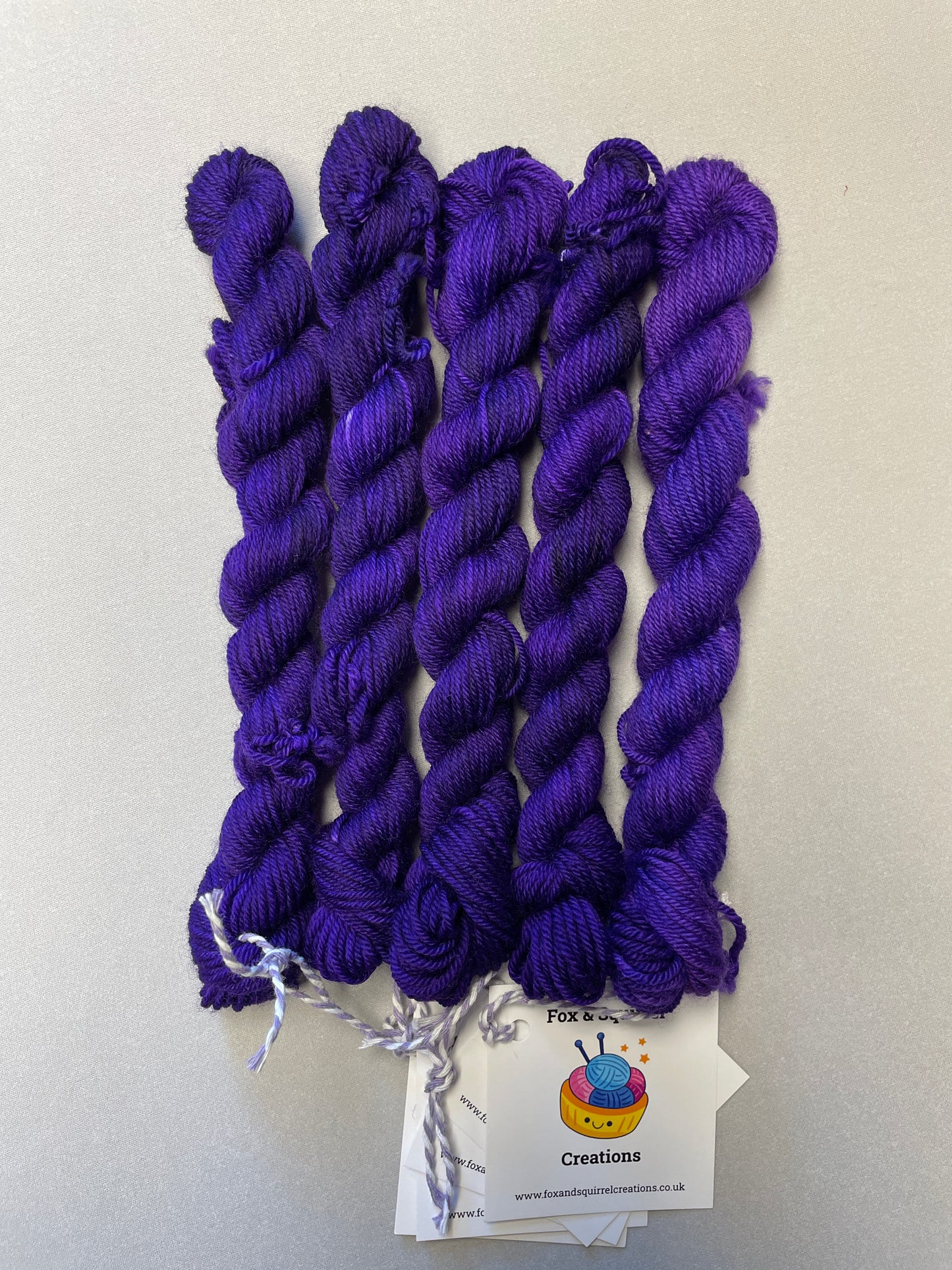 20g Purple (semi-solid) - Hand-dyed Yarn