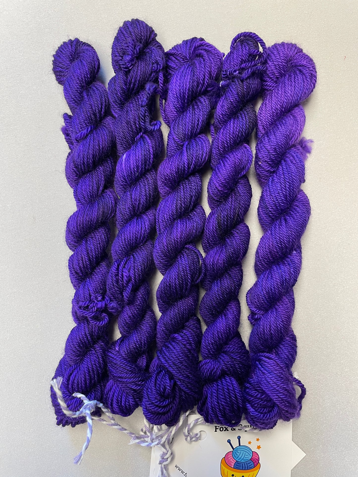 20g Purple (semi-solid) - Hand-dyed Yarn