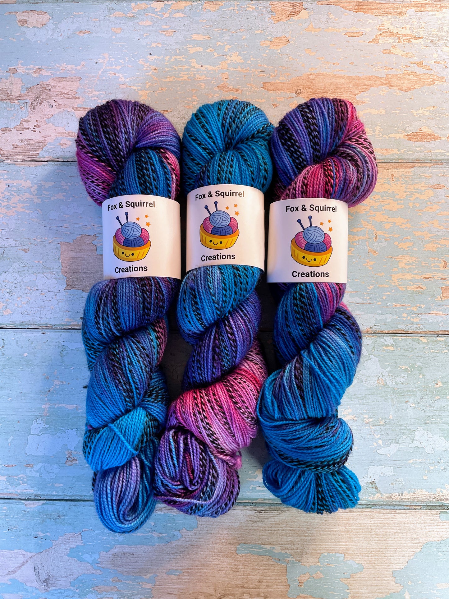 100g Ice Blast - Hand-dyed Yarn