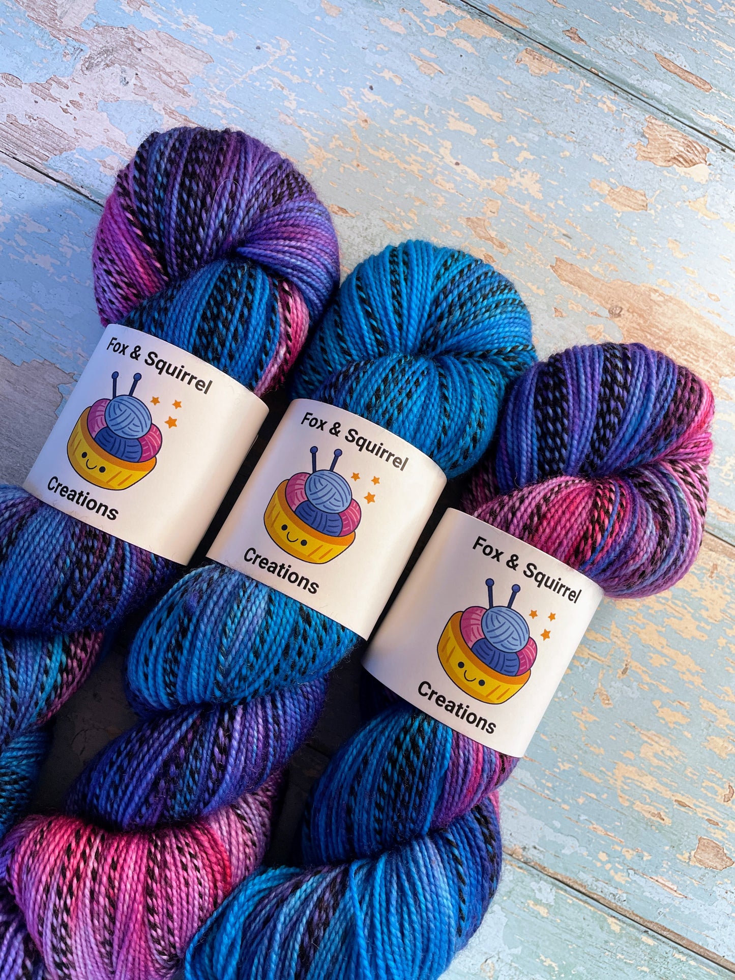 100g Ice Blast - Hand-dyed Yarn