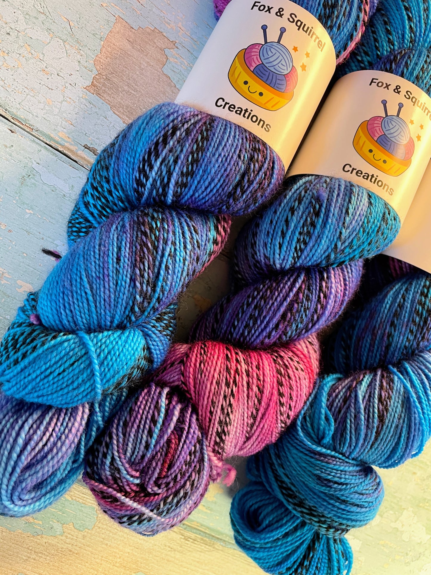 100g Ice Blast - Hand-dyed Yarn