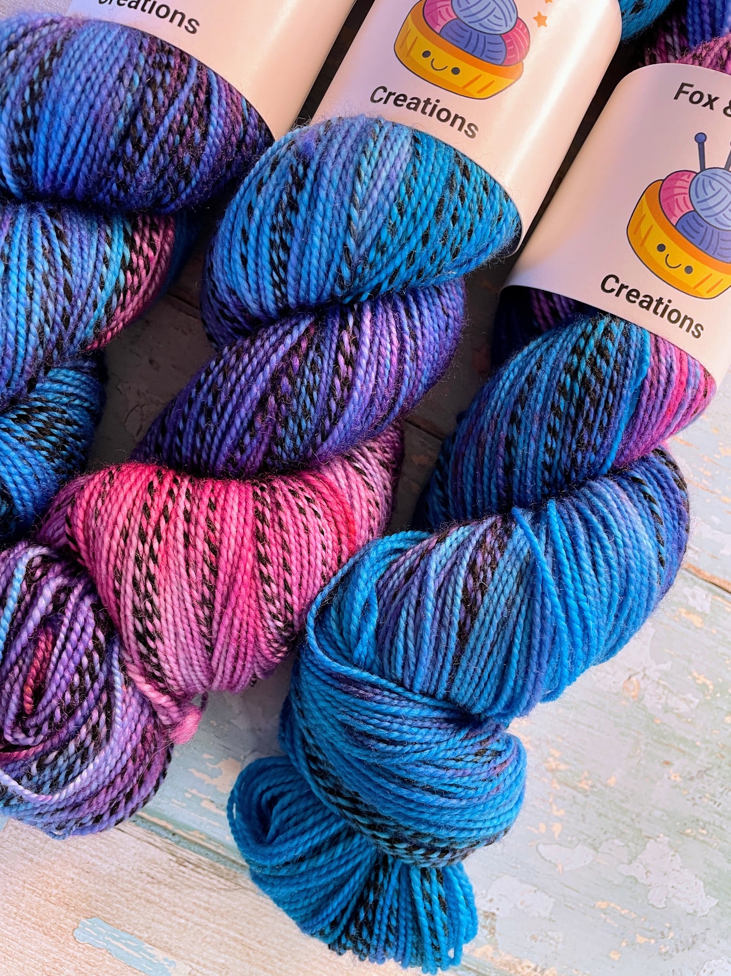 100g Ice Blast - Hand-dyed Yarn
