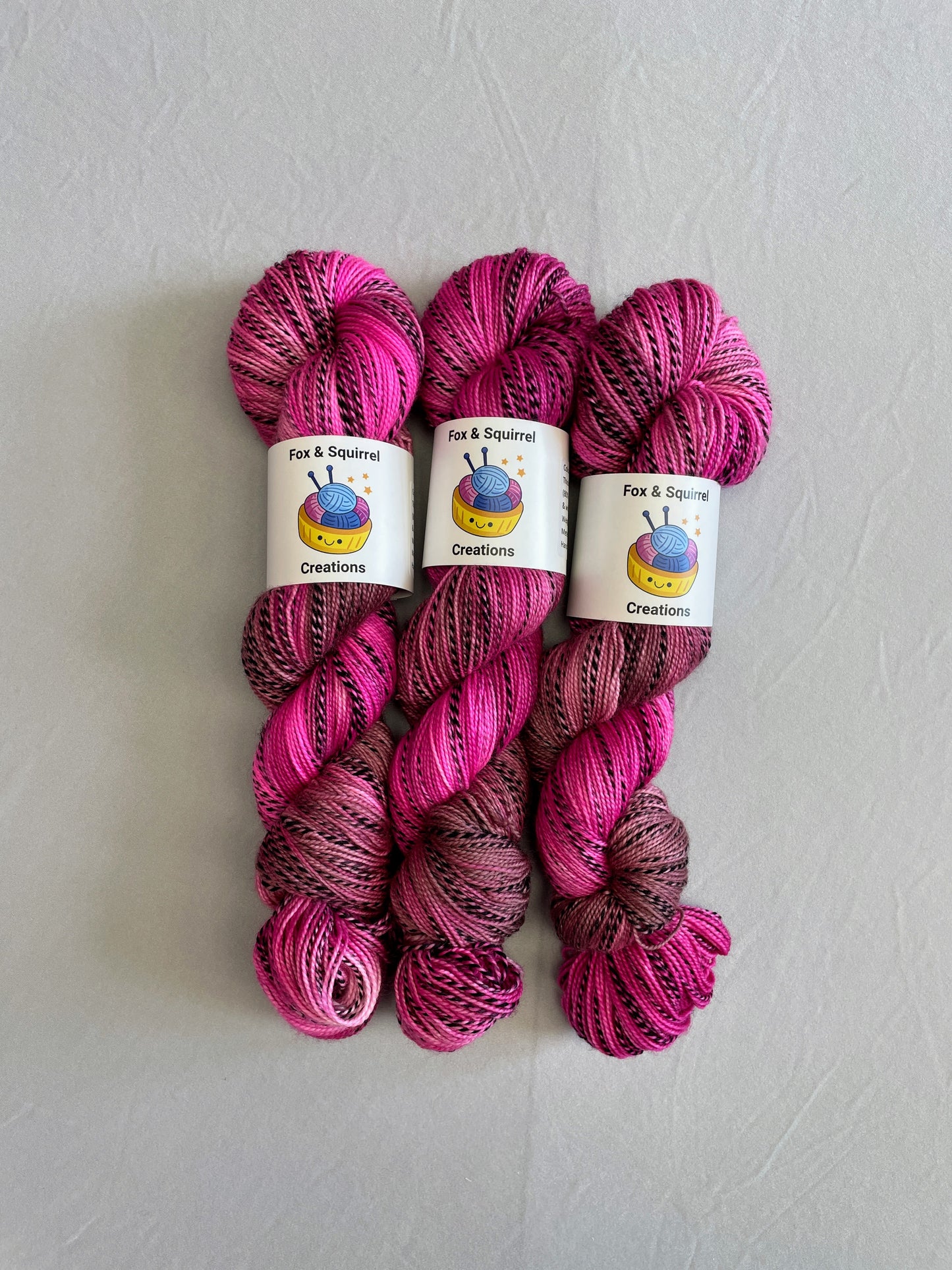 100g Pink Lady - Hand-dyed Yarn