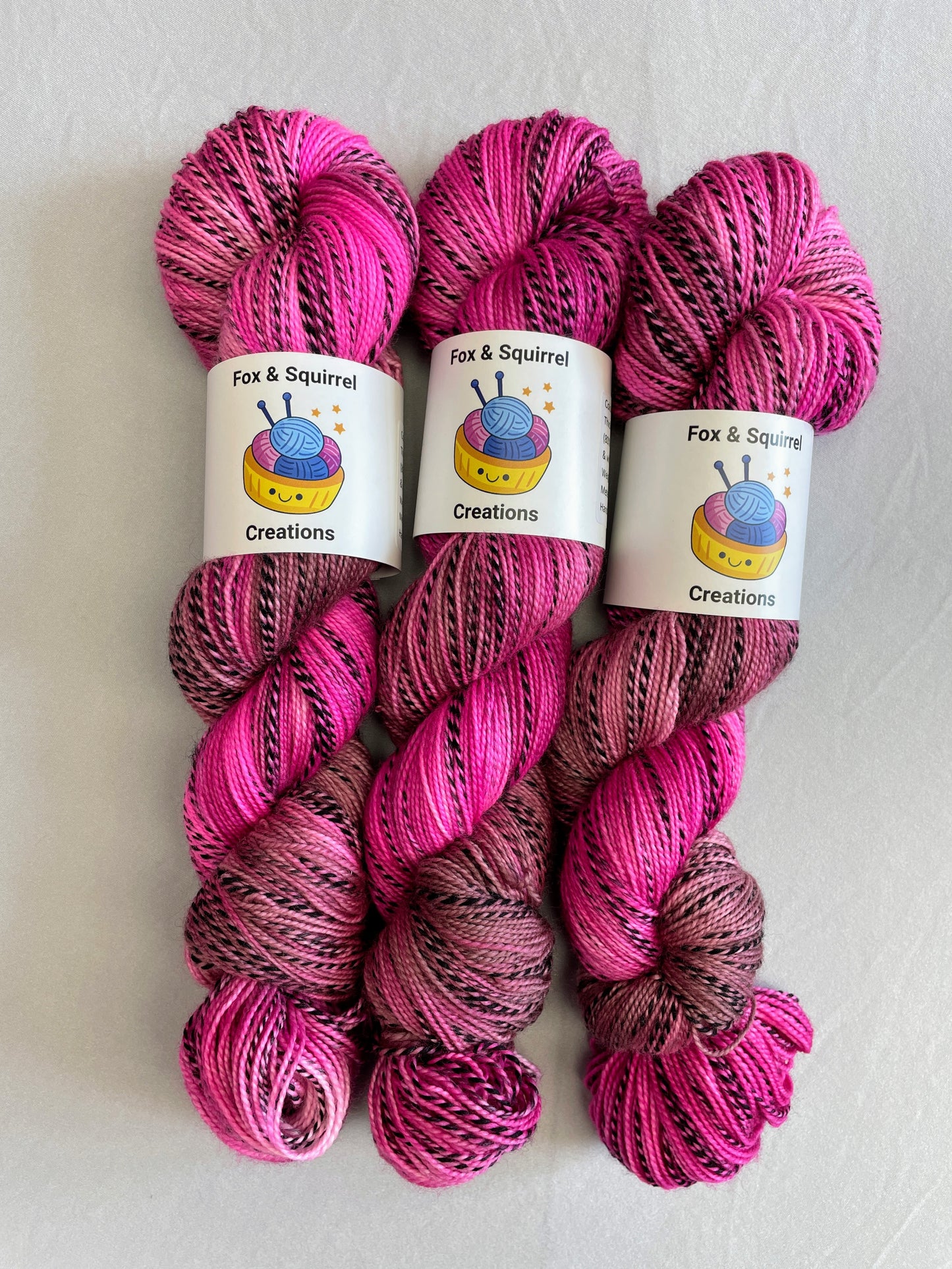 100g Pink Lady - Hand-dyed Yarn