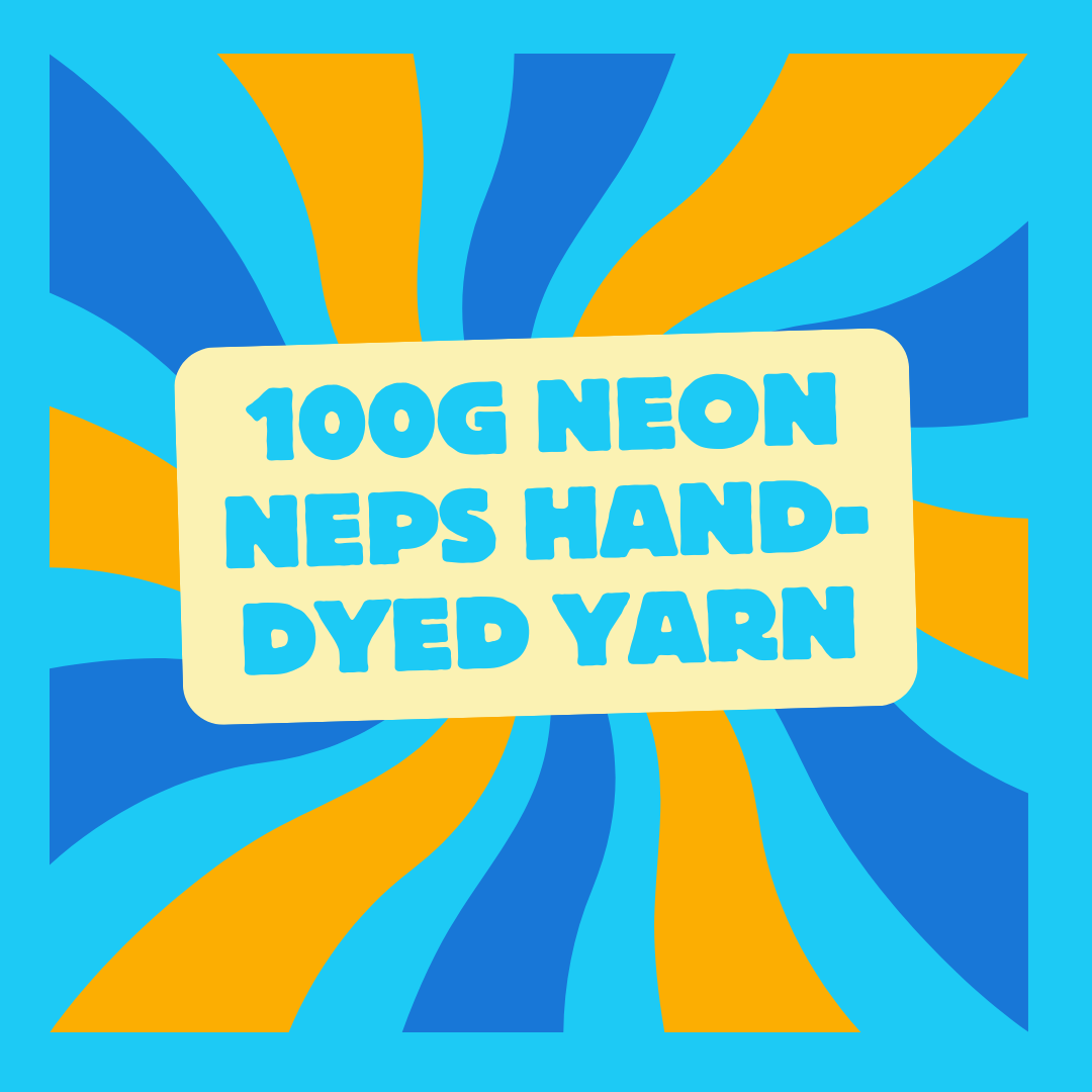100g Neon Neps Hand-dyed Yarn
