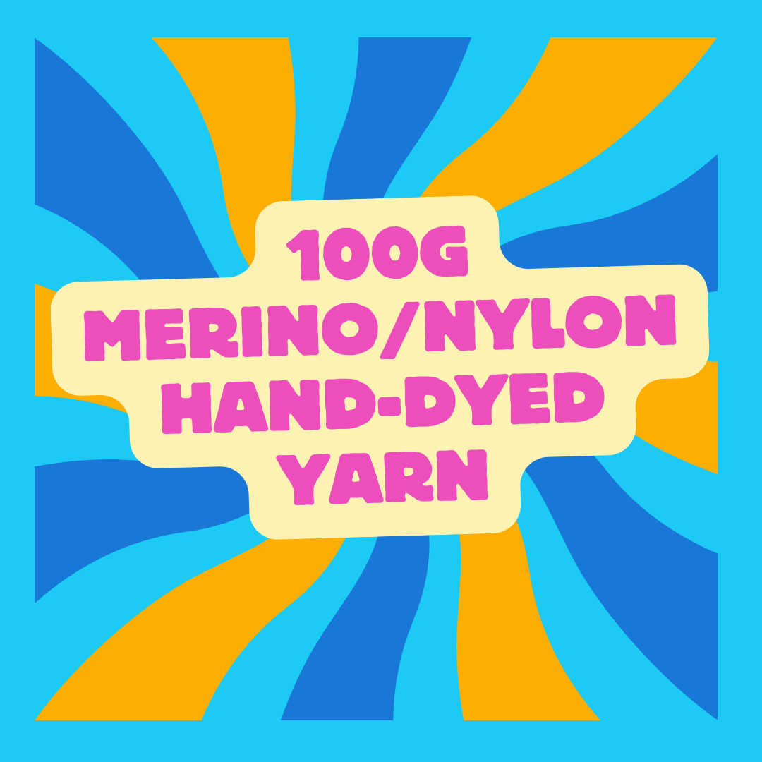 100g Merino/Nylon Hand-dyed Yarn