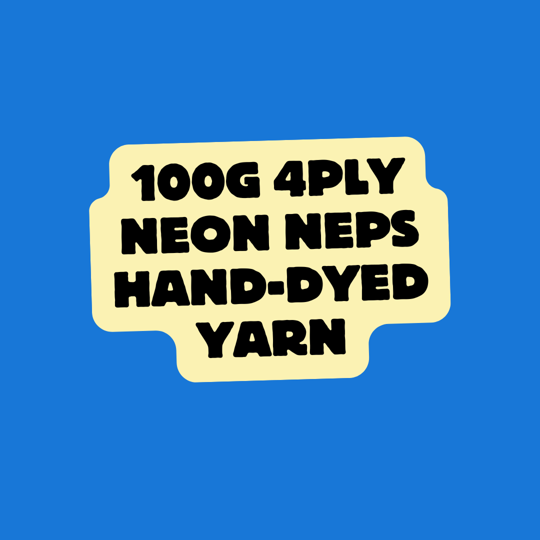 100g 4ply Neon Neps Hand-dyed Yarn