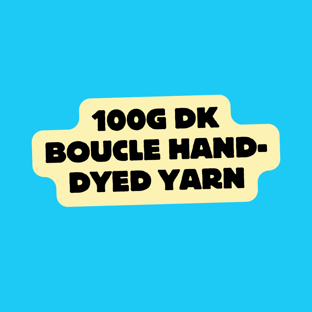 100g DK Boucle Hand-dyed Yarn