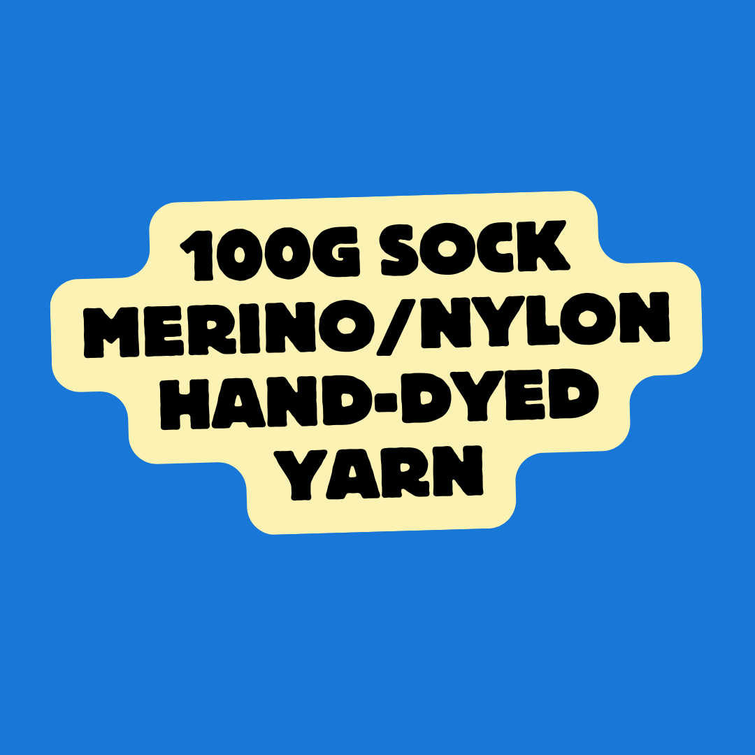 100g Sock Merino/Nylon Hand-dyed Yarn