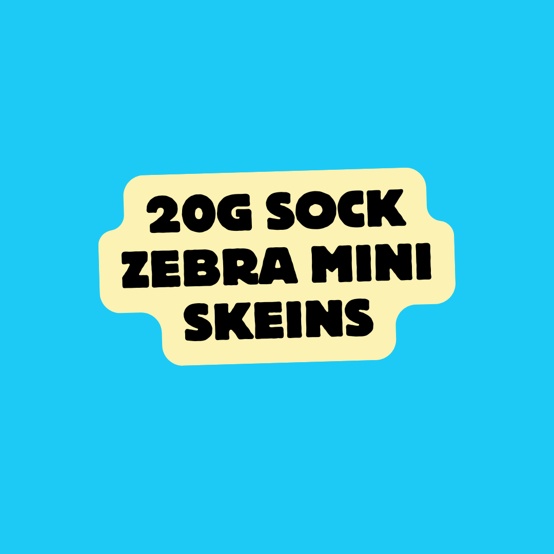 20g Sock Zebra Mini Skeins