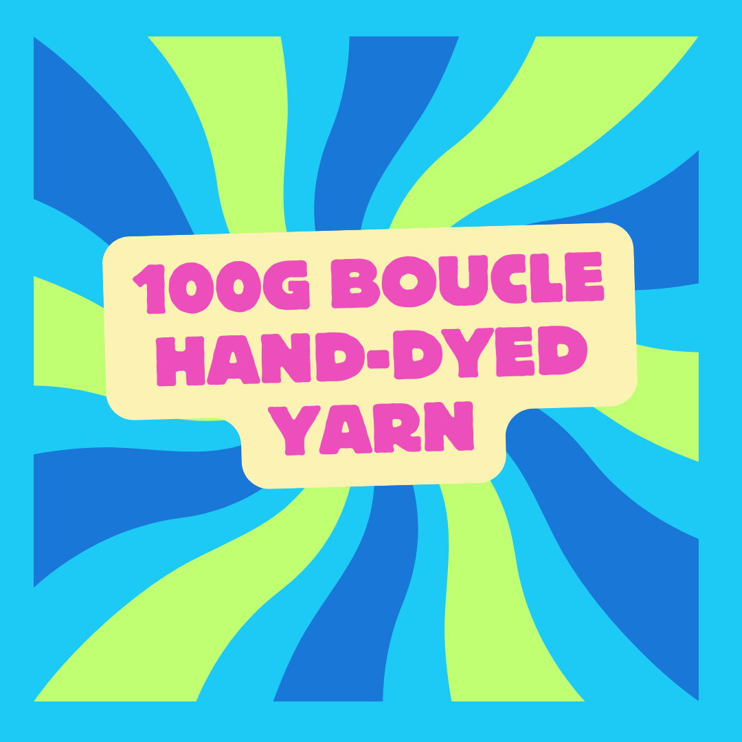 100g Boucle Hand-dyed Yarn