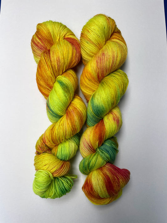 100g BFL Marigold Hand-dyed Yarn