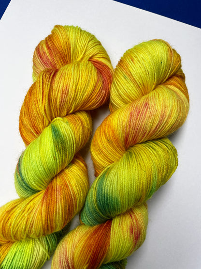 100g BFL Marigold Hand-dyed Yarn