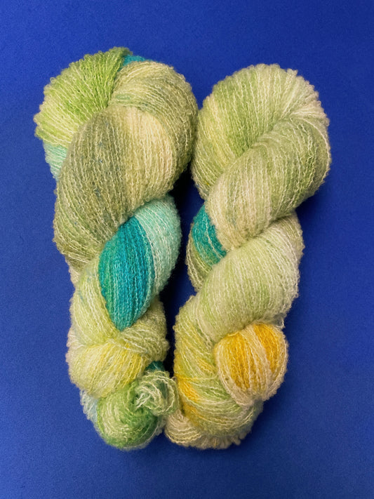 100g Boucle Seagrass Hand-dyed Yarn