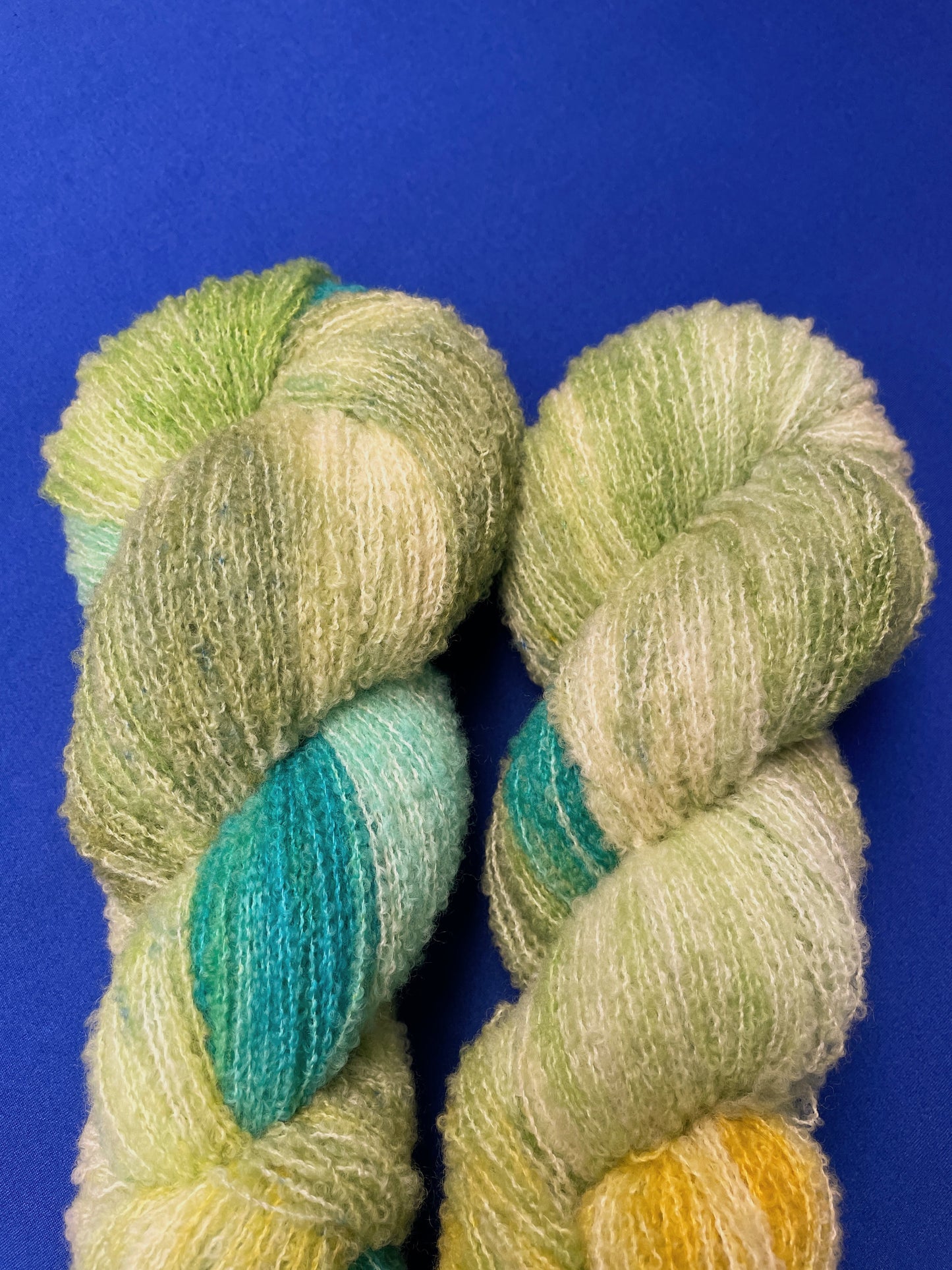 100g Boucle Seagrass Hand-dyed Yarn