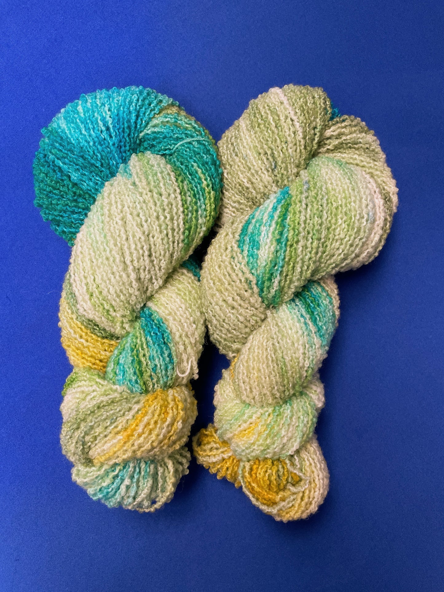 100g Boucle Seagrass Hand-dyed Yarn