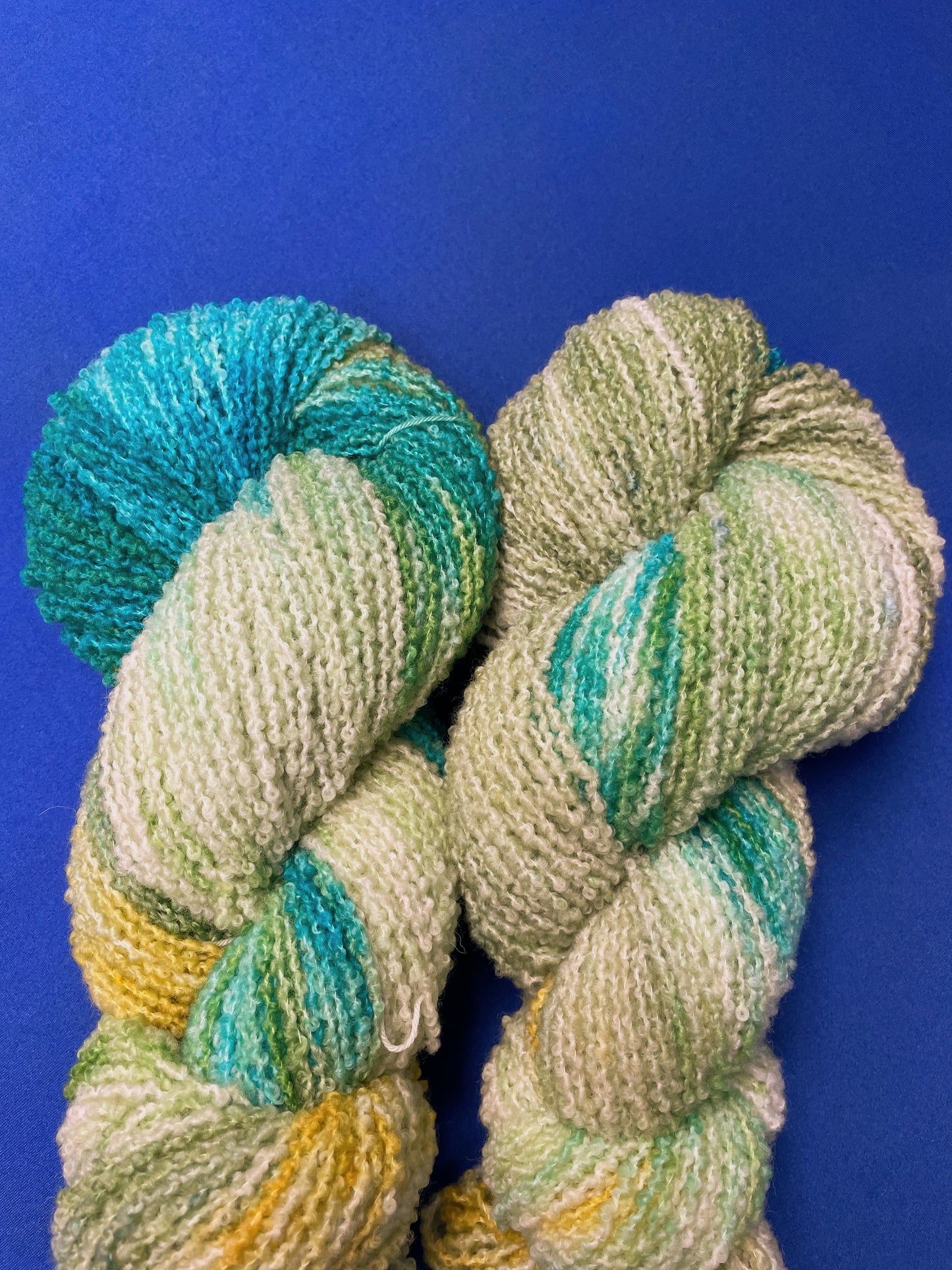 100g Boucle Seagrass Hand-dyed Yarn
