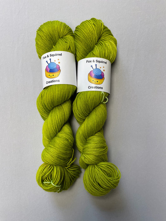 100g Olive Green (semi-solid) - Hand-dyed Yarn