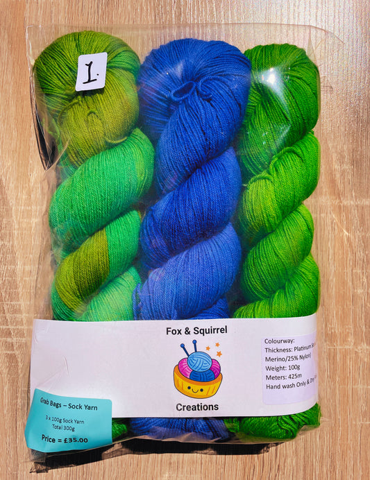 Grab Bag - 100g Sock Yarn