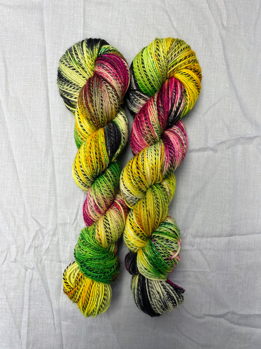100g Super Zebra Punk Rocker - Hand-dyed Yarn