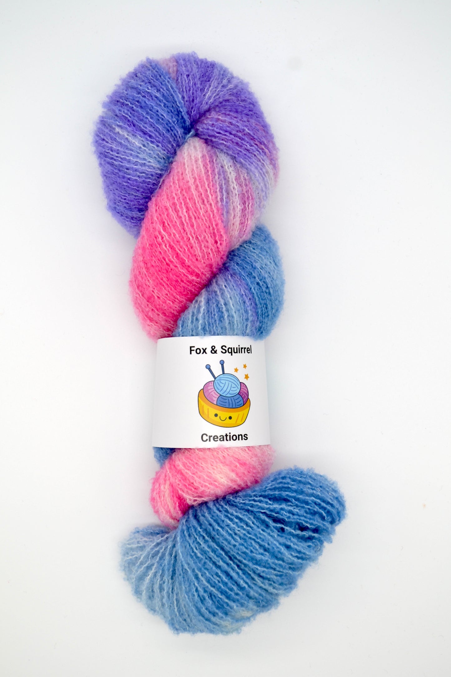 100g 4ply Boucle Sweet Candy Hand-dyed Yarn
