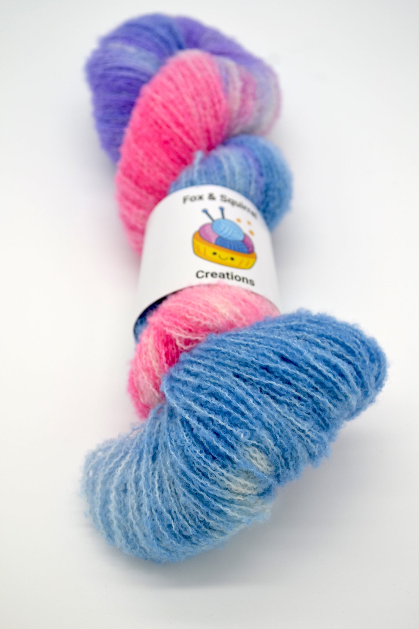 100g 4ply Boucle Sweet Candy Hand-dyed Yarn