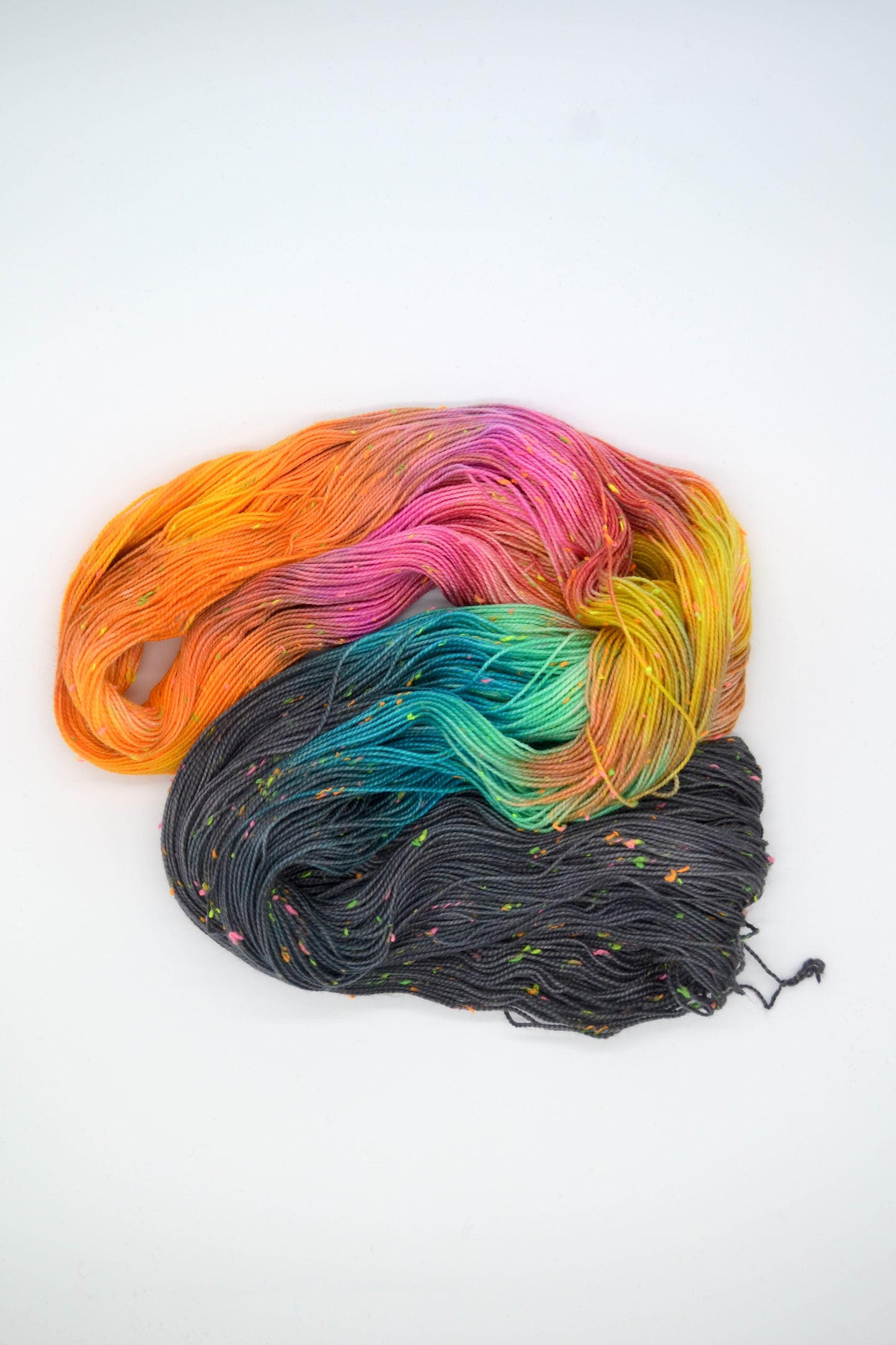 100g 4ply Neon Neps Fireworks Hand-dyed Yarn