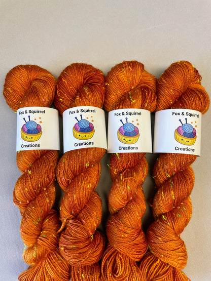 100g Saffron (semi-solid) - Hand-dyed Yarn