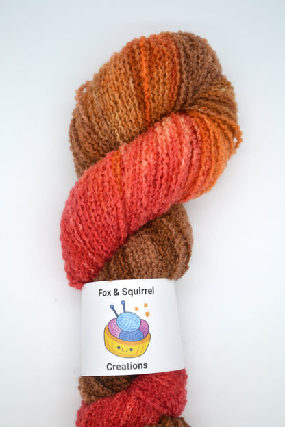 100g DK Boucle Maple Leaves Hand-dyed Yarn