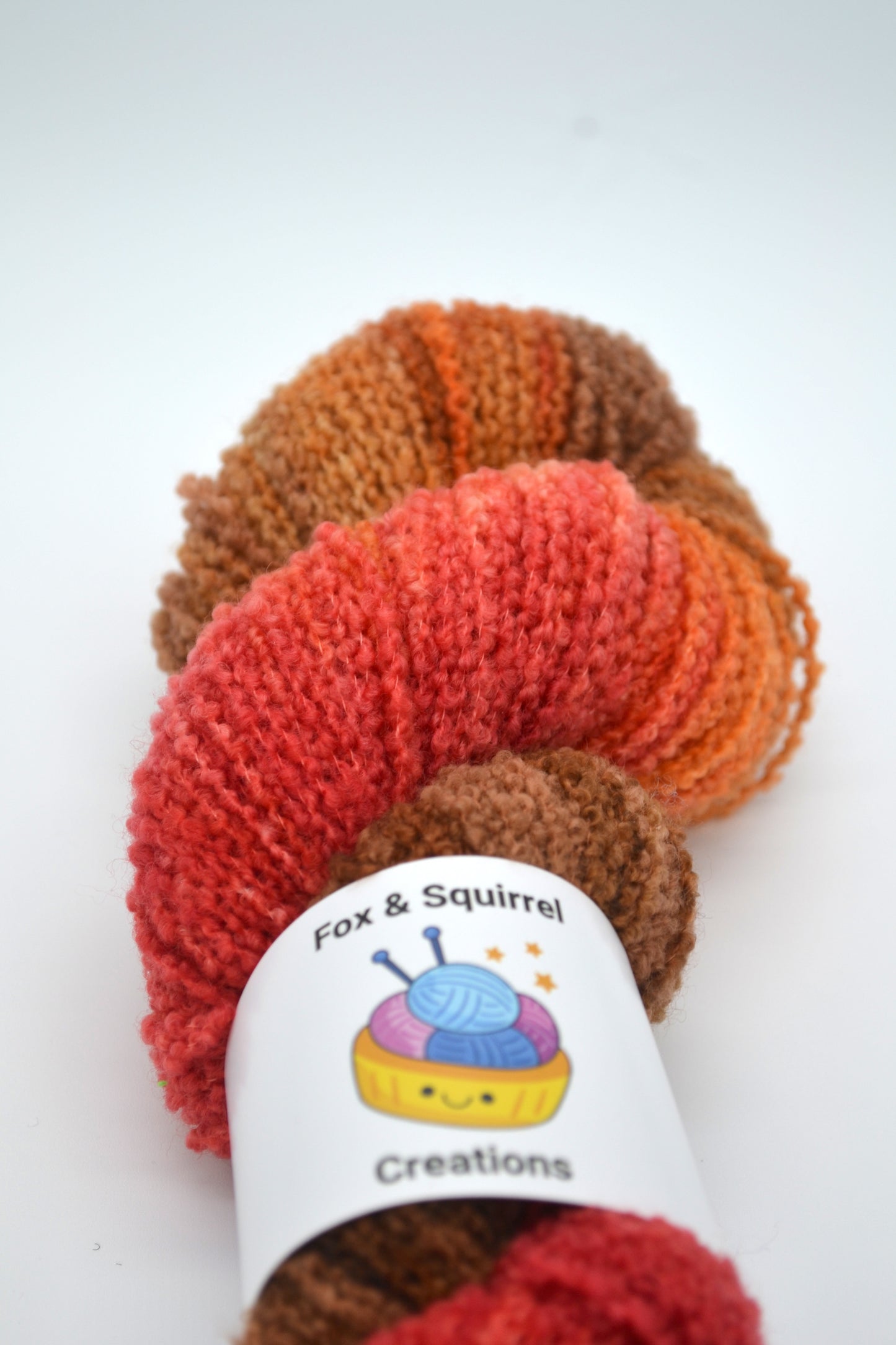 100g DK Boucle Maple Leaves Hand-dyed Yarn