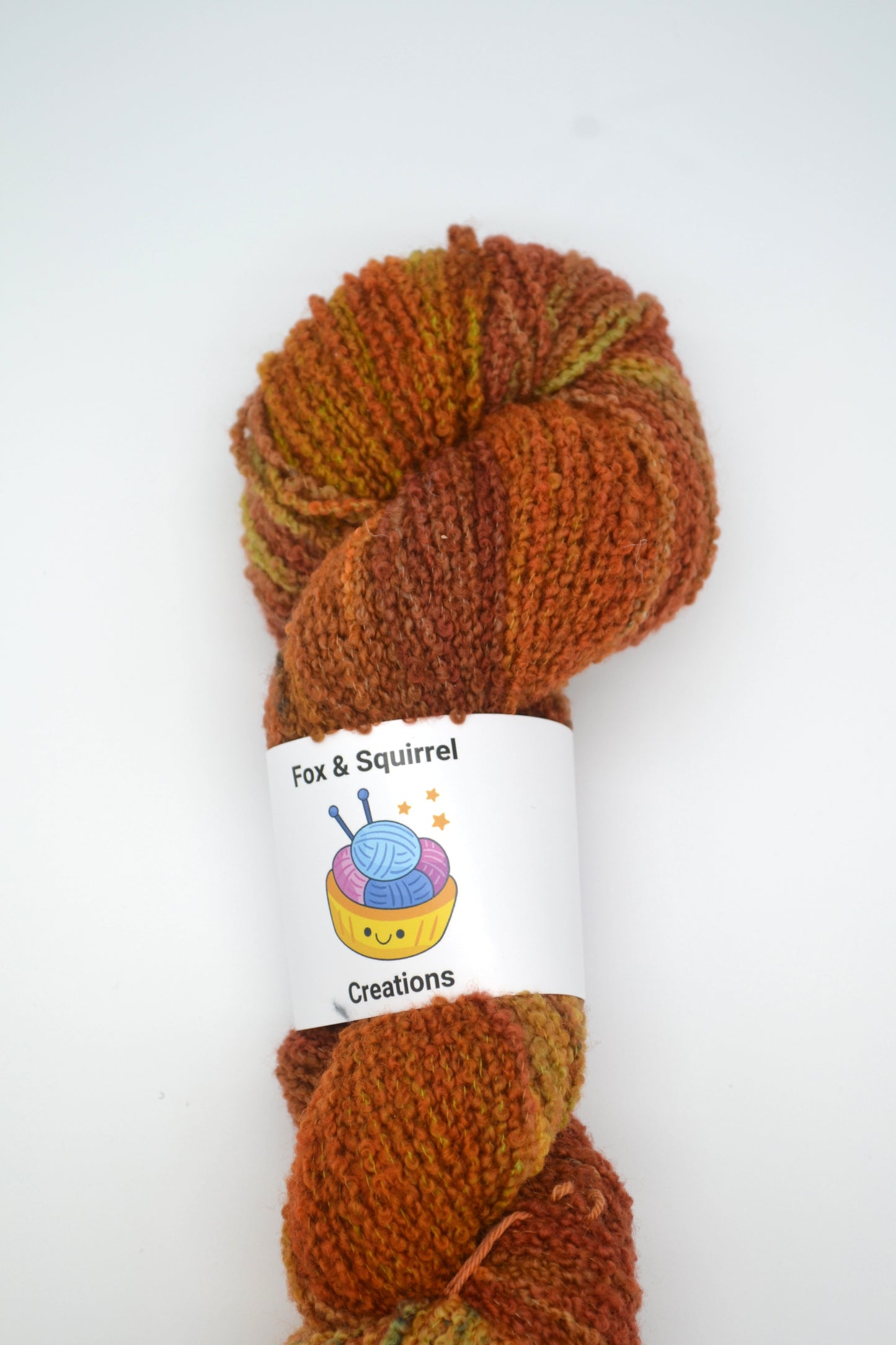 100g DK Boucle Rusty Hand-dyed Yarn