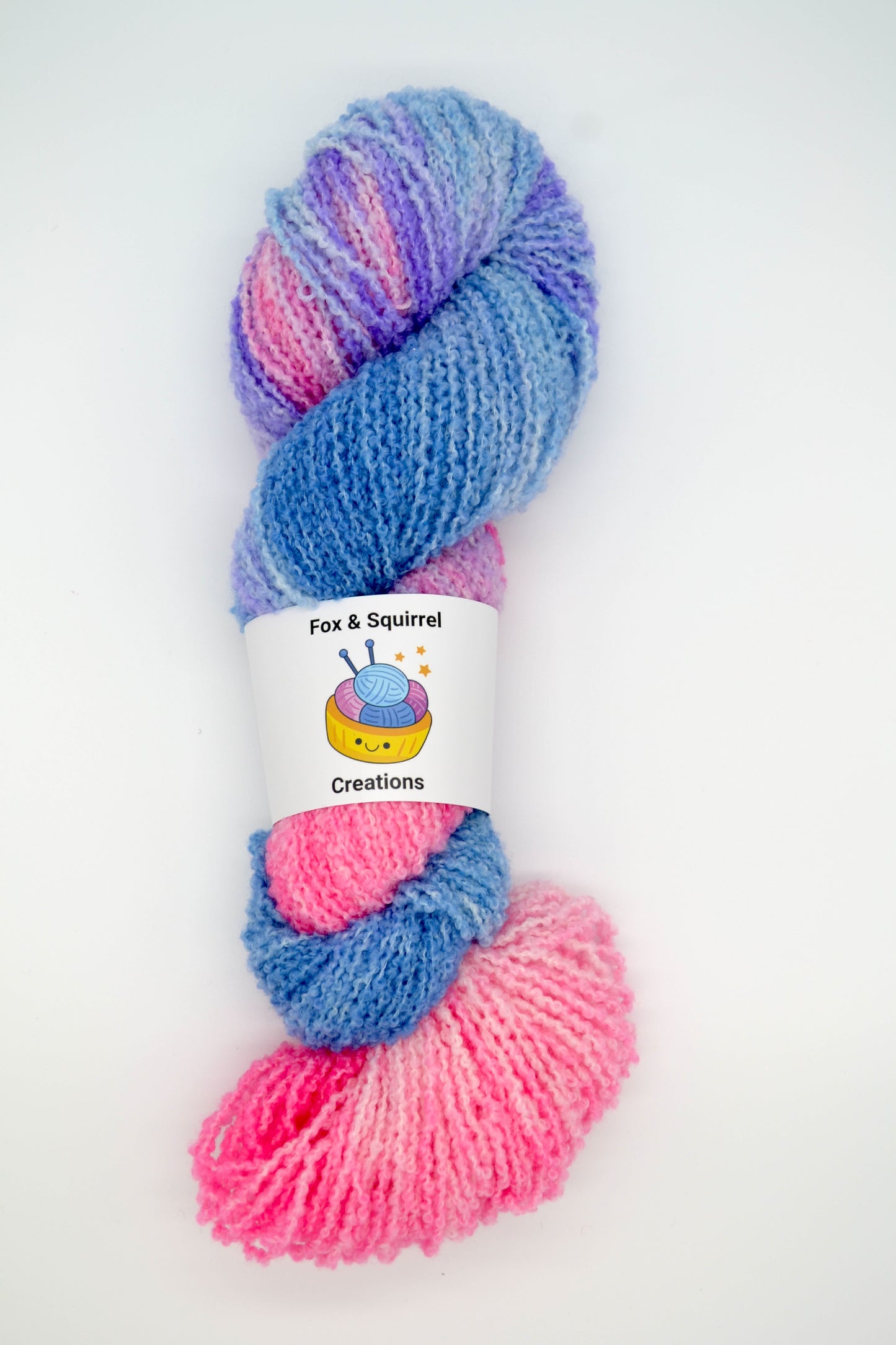 100g DK Boucle Sweet Candy Hand-dyed Yarn