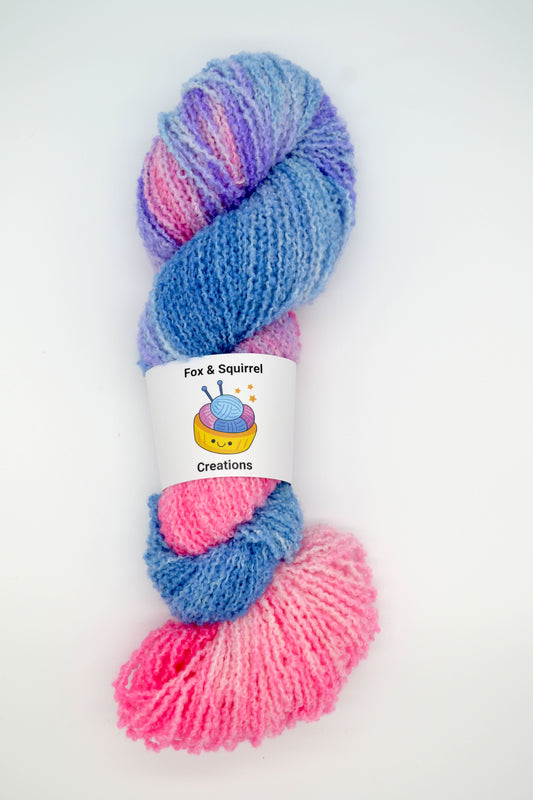 100g DK Boucle Sweet Candy Hand-dyed Yarn